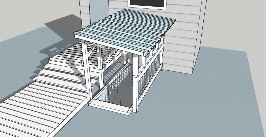 Hacking the Deck/ Basement Enhancement Project, Design and Drafted by Vik Lai